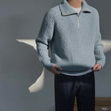 Владислав - Пуловер Azure с четвърт ZIP