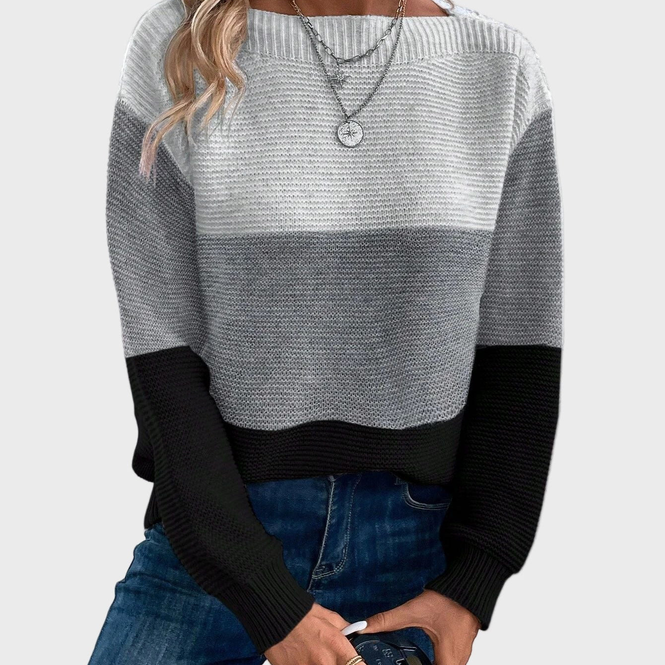 Елегантен Плетен Ролак