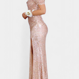 Рената Халджина Русалка без презрамки с пайети