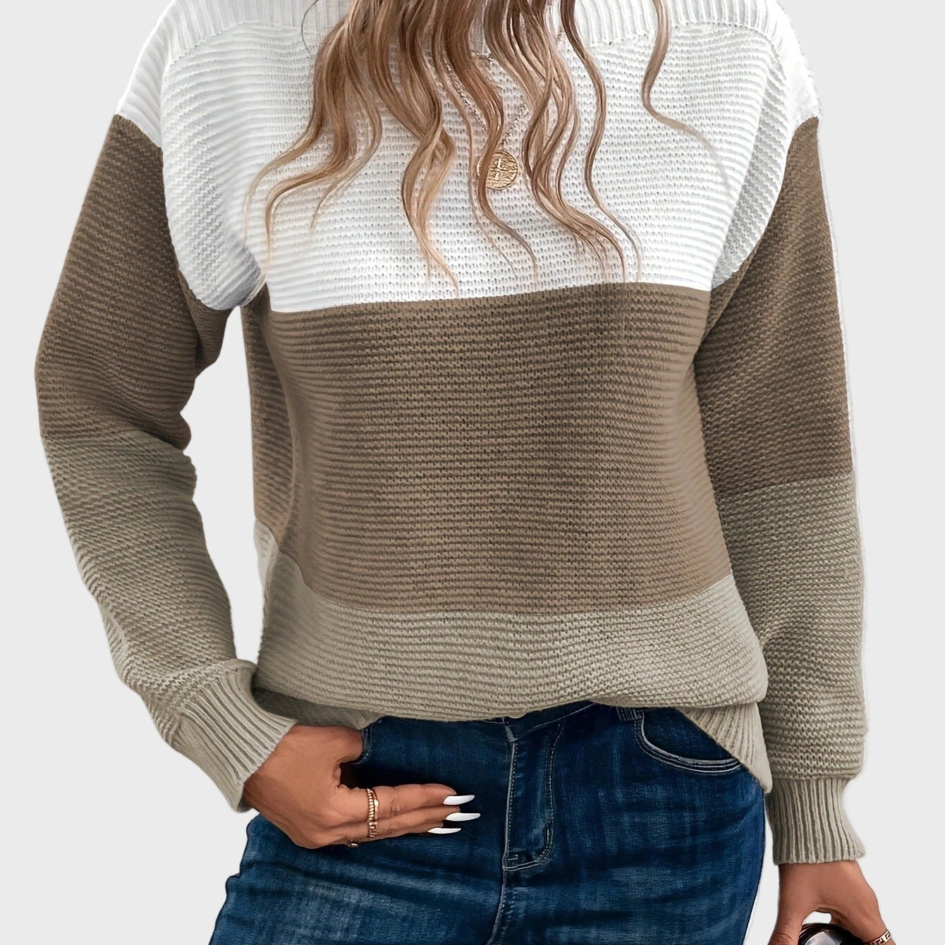 Елегантен Плетен Ролак