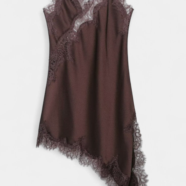 Катарина Мини Рокля с Презрамки и Дантела