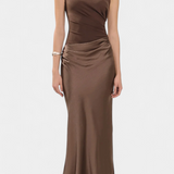 Ника Дълга Рокля за Партито с Асиметричен Изрез