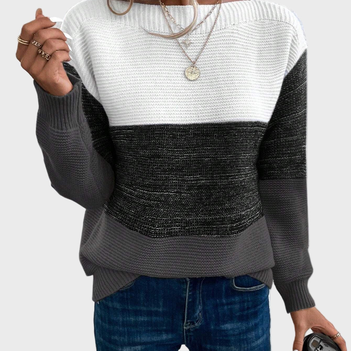 Елегантен Плетен Ролак