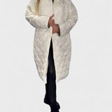 Габриела - Дълго капитонирано яке с модерен силует