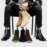 Ангел | Ботуши от кадифе стил Челси