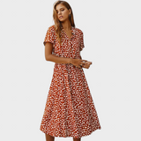 Тена - Елегантна Летна Рокля Многоцветна