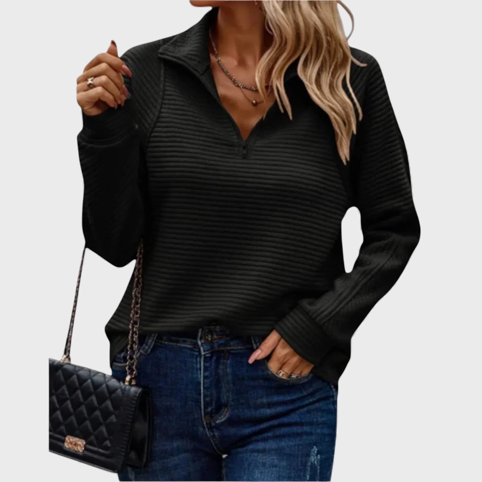 Ралица - Дамска блуза с цип