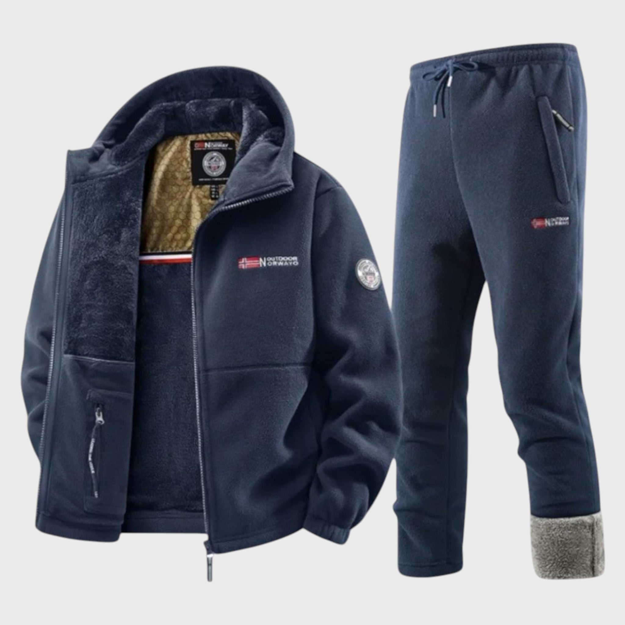 Борис - Мъжки поларен суичър с качулка