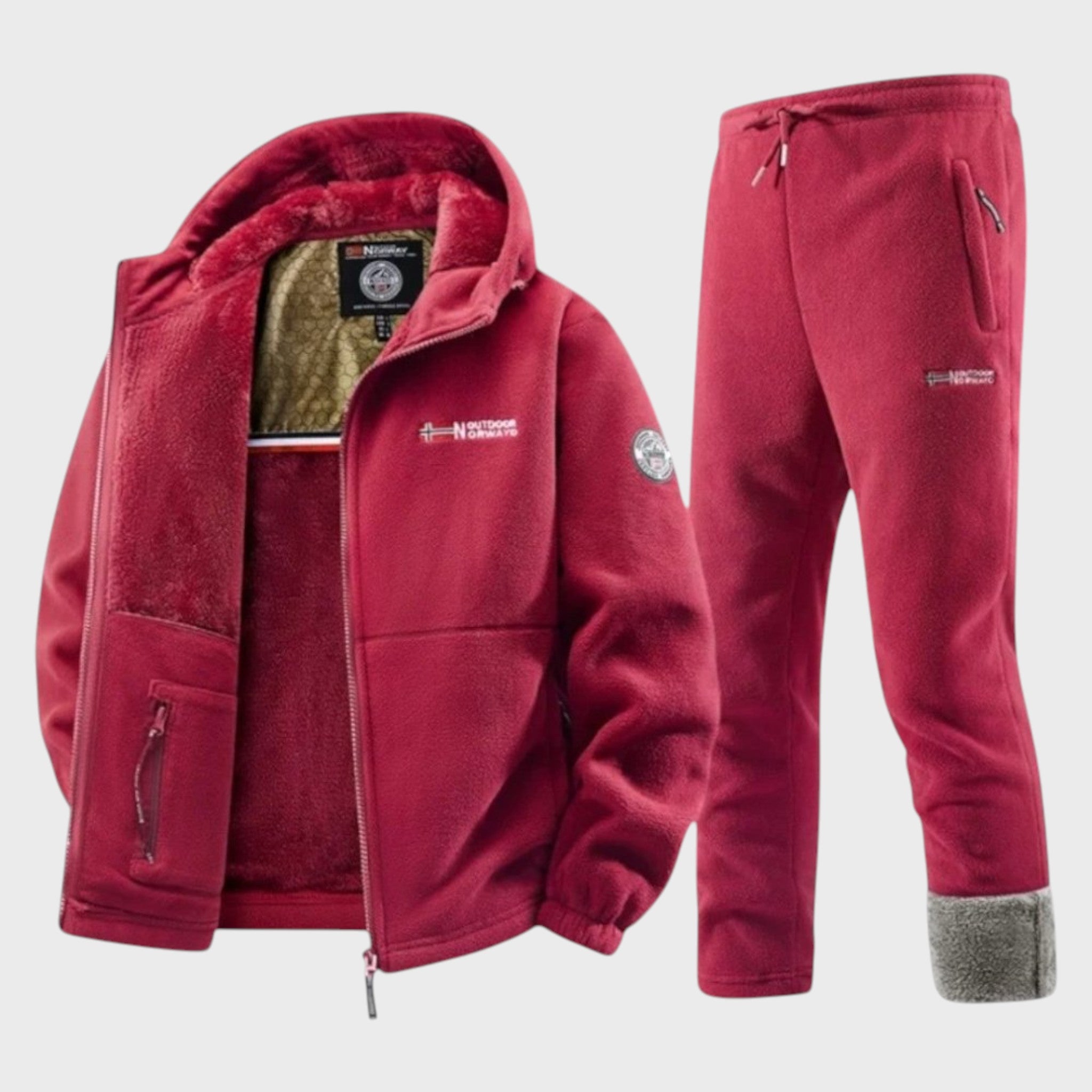 Борис - Мъжки поларен суичър с качулка