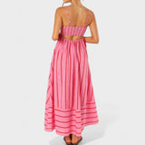 Изабел - Дълга рокля с райета