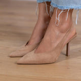 Елена | Елегантни нюд слингбег обувки