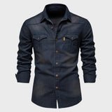 Джим - Деним риза от памук