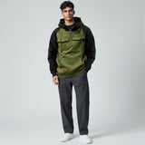 Крум - Мъжки суитшърт анорак с качулка и цип