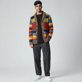 Виктор - Мъжка плетена жилетка с шал яка