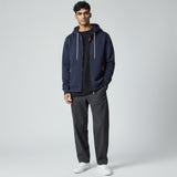 Никола - Мъжки суитшърт с цип и качулка