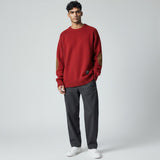 Калоян - Плетен свитшот с кръпки на лактите