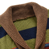 Виктор - Мъжка плетена жилетка с шал яка